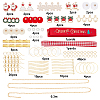 SUNNYCLUE 141Pieces DIY Christmas Themed Earring Making Kits DIY-SC0015-12-2