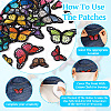 27Pcs 27 Style Butterfly Embroidered Cloth Iron on Patches DIY-TAC0020-39-6