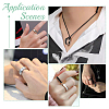 1Pc Tungsten Steel Grooved Finger Ring Settings RJEW-UN0002-93A-6