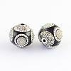 Round Handmade Indonesia Beads IPDL-R397-05-1