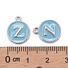 Platinum Plated Alloy Enamel Charms ENAM-S118-04Z-P-3