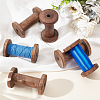 Wooden Empty Spools LS-WOOD-WH0034-03A-5