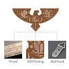 Creative Natural Wooden Wall Hanging Decoration AJEW-WH0331-001-3
