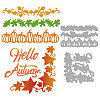 Autumn Theme Carbon Steel Cutting Dies Stencils DIY-WH0309-1105-1