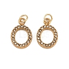 304 Stainless Steel Rhinestone Pendants STAS-N133-03A-G-1