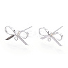 Brass Stud Earring Findings X-KK-S350-013S-4