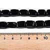 Natural Black Stone Beads Strands G-T138-88-5