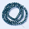 Electroplate Glass Beads Strands EGLA-A034-P10mm-A14-2