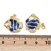 Brass Enamel Fish Pendants LS-KK-I377-05G-A01-3
