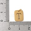 304 Stainless Steel Charms STAS-R001-01G-T-3