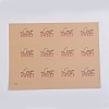 Self-Adhesive Kraft Paper Gift Tag Stickers DIY-D028-02A-01-1