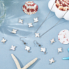 16Pcs Natural Keshi Pearl Connector Charms PALLOY-HS00045-3