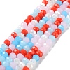 Glass Beads Strands EGLA-A034-M8mm-41-1