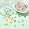 200Pcs Frosted Acrylic Beads FACR-CJ0001-19-5
