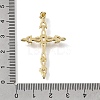 Brass Micro Pave Clear Cubic Zirconia Pendants CU-CBA9883-05F-G-3