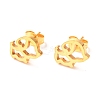 Ion Plating(IP) 304 Stainless Steel Stud Earrings EJEW-C001-10G-1