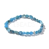 Natural Apatite Bead Stretch Bracelets X-BJEW-K213-40-8