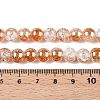 Electroplated Crackle Glass Beads Strands X-EGLA-N014-8mm-01-4