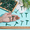 90Pcs Iron PP Plastic Brooch Base Settings FIND-ME0003-53-3
