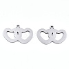 Non-Tarnish Valentine's Day 201 Stainless Steel Charms LS-STAS-S081-078-1