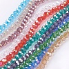 Electroplate Glass Beads Strands EGLA-R048-3mm-M-1