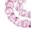 Electroplate Glass Beads Strands EGLA-N012-07G-3
