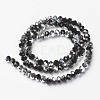 Electroplate Transparent Glass Beads Strands EGLA-A034-T4mm-M01-2