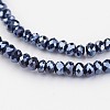 Electroplate Glass Beads Strands EGLA-P018-2mm-F03-1