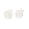 Ion Plating(IP) 304 Stainless Steel Stud Earring Findings STAS-G178-01S-12mm-1