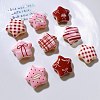 Printed Opaque Acrylic Beads OACR-I027-02-1
