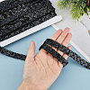 13M Polyester Lace Trims SRIB-WH0011-097A-4