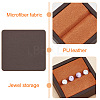 Square Imitation Leather with Fibre Cloth Loose Diamond Jewelry Display Case ODIS-WH0038-23A-4