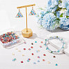 SUNNYCLUE 320Pcs 8 Style 2-Hole Glass Seed Beads SEED-SC0001-09-9