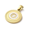 Ion Plating(IP) 304 Stainless Steel Pendants STAS-I204-O-G-2