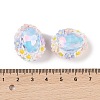 Handmade Luminous Polymer Clay Glass Rhinestone Beads CLAY-H003-05F-4