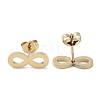 PVD Vacuum Plating 304 Stainless Steel Stud Earrings for Women EJEW-A048-35G-2