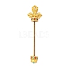 Brass Screw Peg Bails KK-NH0008-08G-1