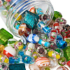 Handmade Silver Foil Lampwork Glass Beads FOIL-CD0001-01-4