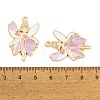 Rack Plating Alloy Enamel Pendants FIND-A040-08D-01G-3
