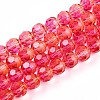 Baking Paint Transparent Glass Beads X1-DGLA-A035-T10mm-A02-1