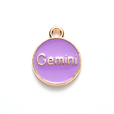 Alloy Enamel Pendants ENAM-S124-01B-01I-1