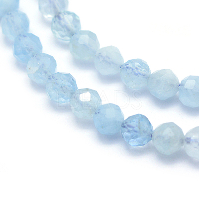 Natural Aquamarine Beads Strands X-G-E411-19B-4mm-1