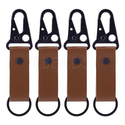 4Pcs PU Leather Belt Keychains AJEW-PH0010-27B-1