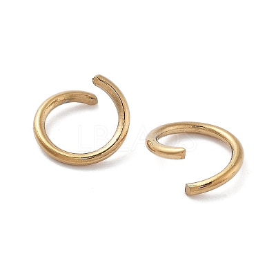 Ion Plating(IP) 304 Stainless Steel Open Jump Rings X-STAS-M081-01G-03-1
