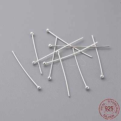 Sterling Silver Ball Head Pins X-STER-A028-2-1