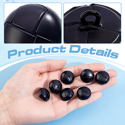 12Pcs Cowhide Shank Buttons BUTT-ME0001-41A-1