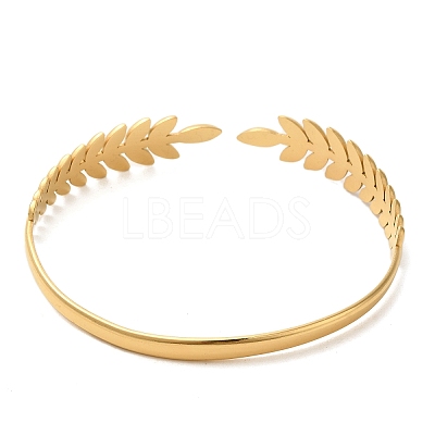 304 Stainless Steel Cuff Bangles LS-BJEW-Z022-01G-1