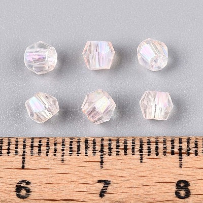 Transparent Spray Painted Glass Beads LS-EGLA-N018-4mm-08-1