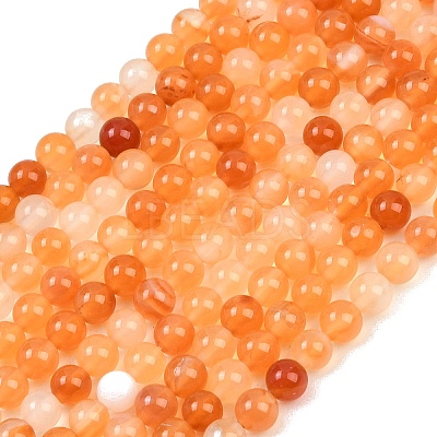 Natural Carnelian Beads Strands G-N0006-4mm-17-1