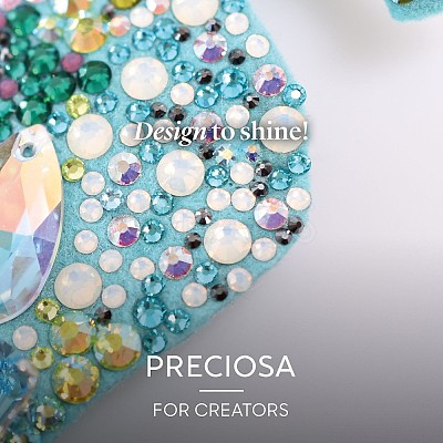 Preciosa&reg MAXIMA Crystal No Hotfix Flatback Stones Y-PRC-NSS8-70350-1